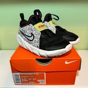 Nike Flex Runner 2 JP TDV Doodles Black/White 10c